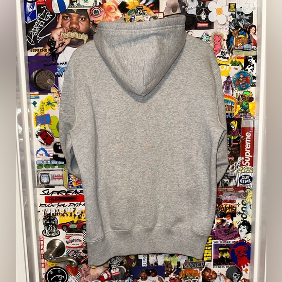 Polo Ralph Lauren Grey Arch Logo Hoodie size Medium M Navy Blue NWOT RL Sport - Picture 3 of 5